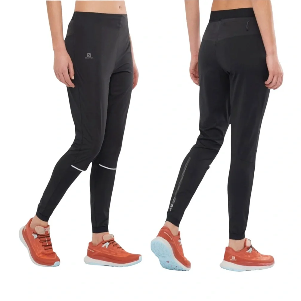 Salomon Women’s Light Shell Black Athletic Pants Skiing Running Size M
